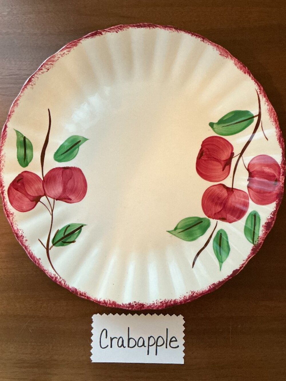 Blue Ridge Southern Pottery Crab Apple
